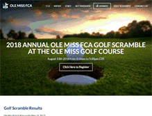 Tablet Screenshot of olemissfca.org